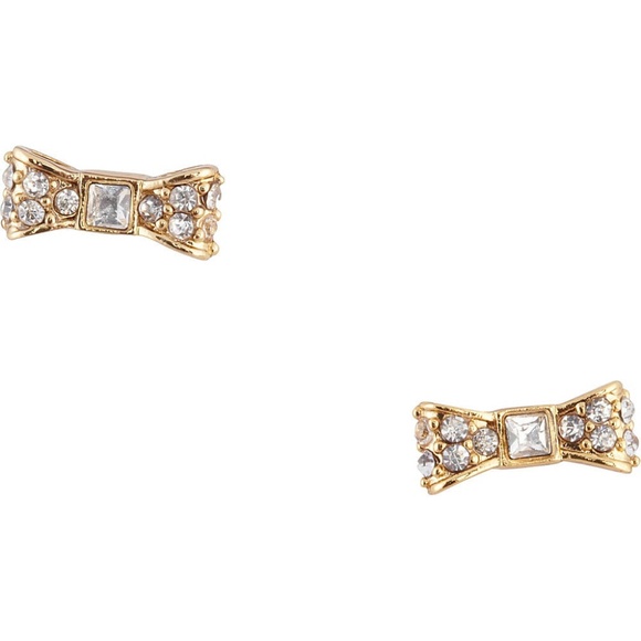 Kate Spade Gold Bow Stud Earrings - Picture 2 of 7